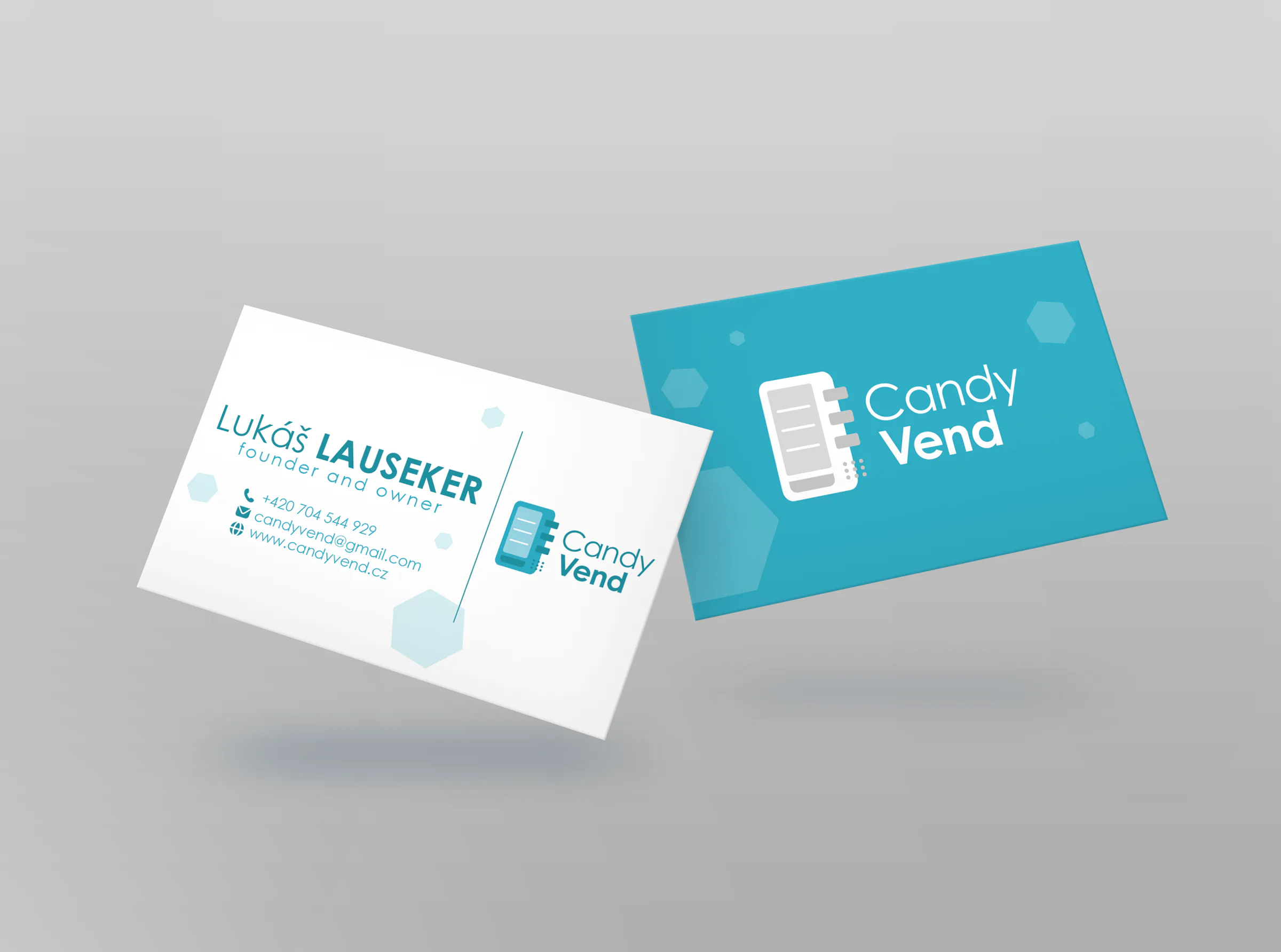 Vizitky v identitě Candy Vend