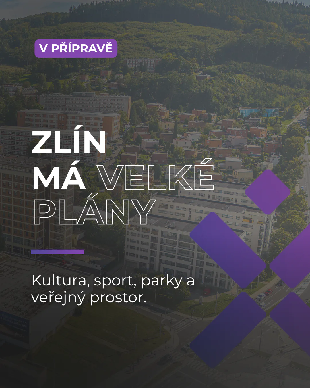 Fialová šablona makléře Explicid Reality