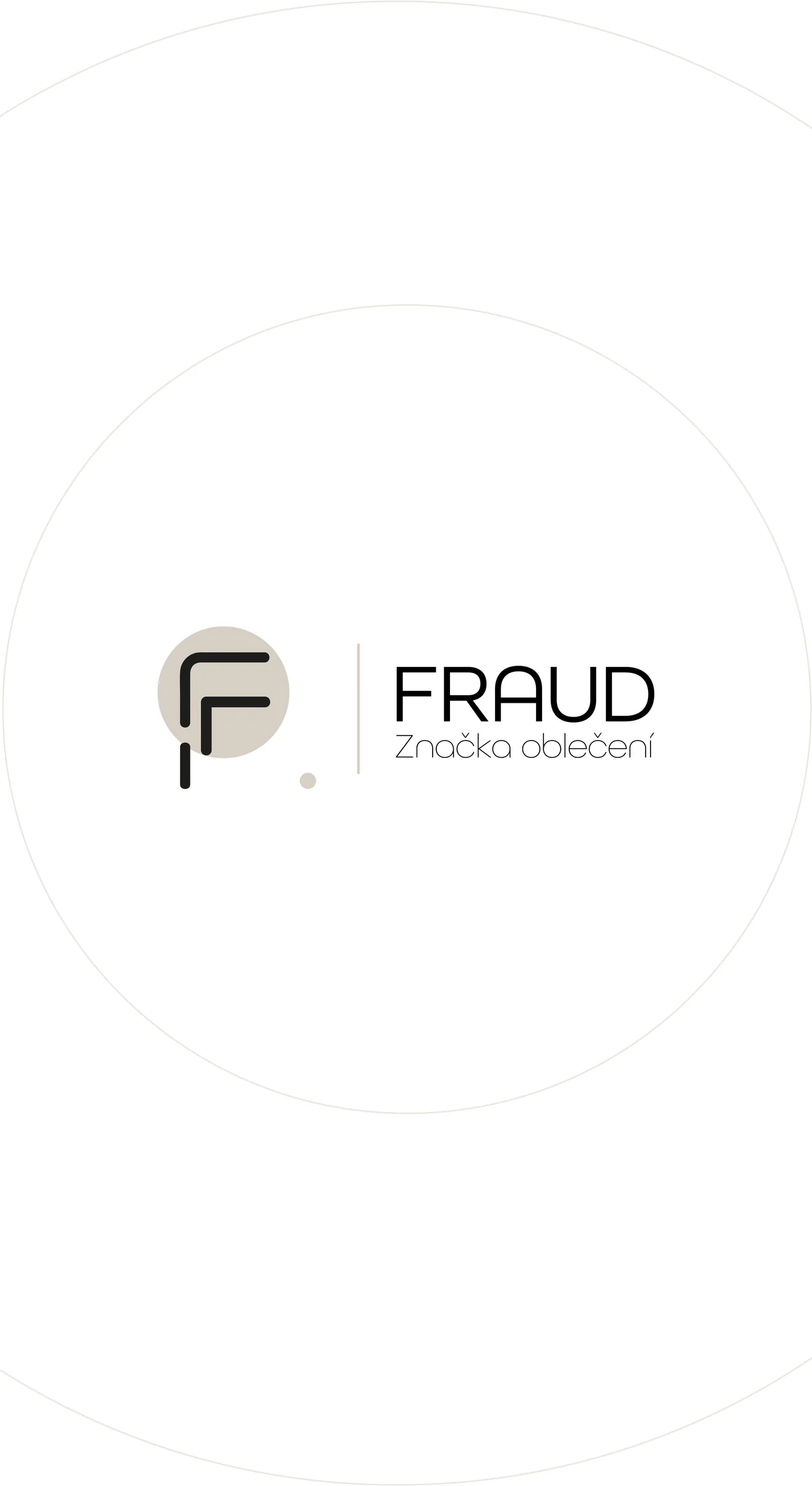 Logo značky FRAUD na světlém pozadí