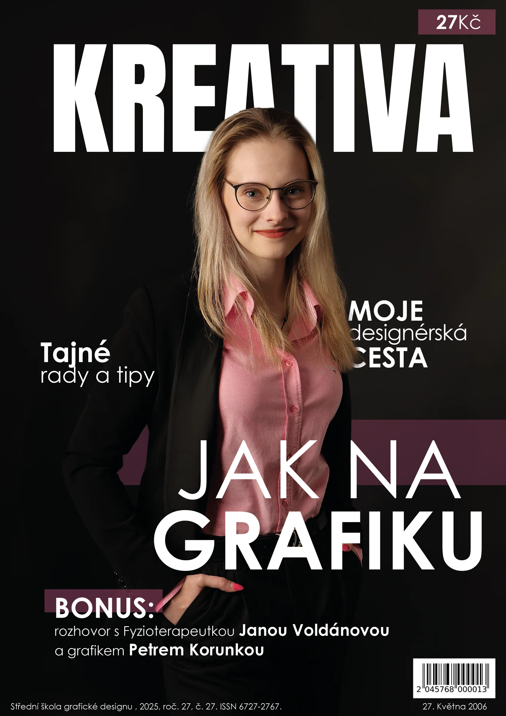 Obálka autorského časopisu Kreativa