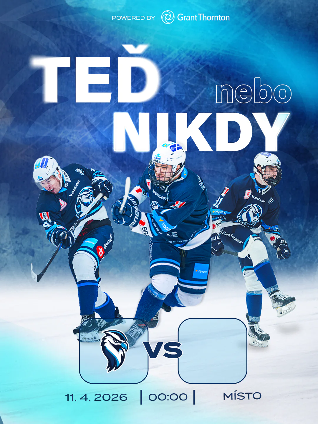 Zápasový vizuál Teď nebo nikdy pro VŠE Falcons